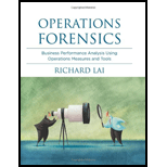 Operations Forensics Business Performance Analysis Using Operations Measures and Tools