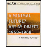 Minimal Future? Art as Object 1958 1968