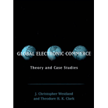 Global Electronic Commerce  Theory and Case Studies