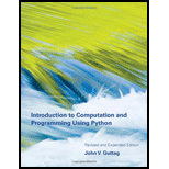 Introduction to Computation and Programming Using Python