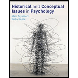 Historical and Conceptual Issues in Psychology