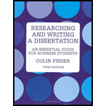 Research and Writing a Dissertation