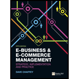 E Business and E Commerce Management