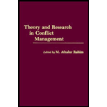 Theory and Research in Conflict Management