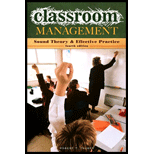 Classroom Management Theory and Practice