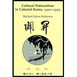 Cultural Nationalism in Colonial Korea, 1920 1925