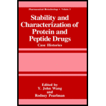 Stability and Charact. of Protein and Peptide