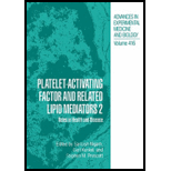 Platelet Activating Factor and , Volume 2