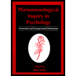 Phenomenological Inquiry in Psychology  Existential and Transpersonal Dimensions