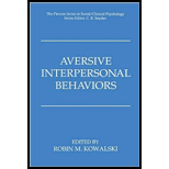 Aversive Interpersonal Behaviors