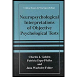 Neuropsychological Interpretations of Objective Psychological Tests