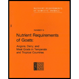 Nutrient Requirements of Goats