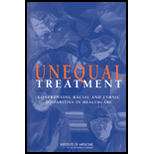 Unequal Treatment  Confronting Racial and Ethnic Disparities in Health Care