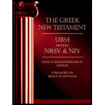 Greek New Testament UBS4 With NRSV and NIV