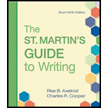 St. Martins Guide to Writing Short Edition