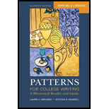 Patterns for College Writing, 2009 MLA (Package) 11th edition (9780312649173) - Textbooks.com