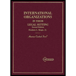 International Organizations in Their Legal Setting