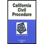 California Civil Procedure in Nutshell