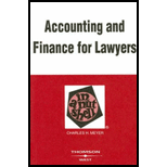 Accounting And Finance for Lawyers in a Nutshell