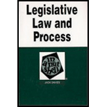 Legislative Law and Process in a Nutshell