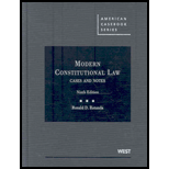 Modern Constitutional Law, Cases and Notes