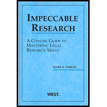 Impeccable Research, A Concise Guide to Mastering Legal Research Skills