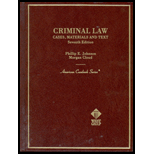 Criminal Law  Cases, Materials and Text