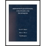 Binder, Moore and Bergmans Deposition Questioning Strategies and Techniques