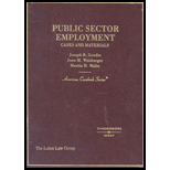 Public Sector Employment   Cases and Materials