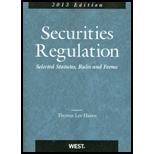 Securities Regulation Sel. Stat 13