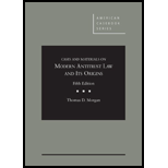 Modern Antitrust Law and Its Origins   Cases and Materials