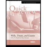 Quick Review of Wills, Trusts and Estates