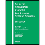 Selected Commercial Statutes Payment System