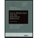 Legal Protection For Individual Employee   Stat. Supp.