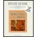 Abnormal Psychology and Modern Life / Study Guide with 1998 Update