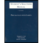 Precalculus With Limits, StudentSolution Manual