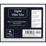 Basic College Mathematics / Digital Video Tutor 7 CDs (supplement)