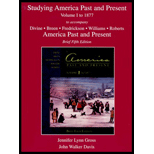 Studying America Past and Present : Volume I to 1877, Brief Edition, Student Study Guide -  Robert A. Divine and John Walker Davis, Paperback