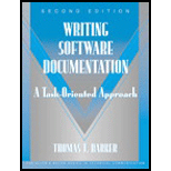 Writing Software Documentation  A Task Oriented Approach