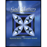 God Matters  Readings in the Philosophy of Religion