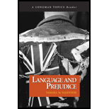 Language and Prejudice by Tamara Valentine - ISBN 9780321122360