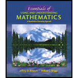 Essentials of Using and Understanding Mathematics   With Student Study Guide / Solutions Manual