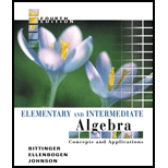 Elementary and Intermediate Algebra  Package