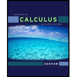 Concepts of Calculus with Applications