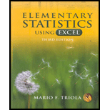 Elementary Statistics Using Excel -With CD -Package -  Triola, Hardback