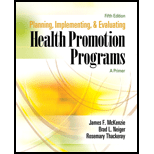 Planning, Implementing, and Evaluating Health Promotion Programs