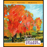 Algebra for College Students   With Access