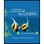 Elementary and Intermediate Algebra Concepts and Applications (Looseleaf)