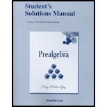 Prealgebra   Student Solution Manual