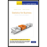 Statistics for Business (Looseleaf)